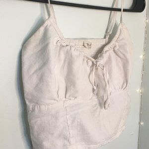Brandy Melville cropped tank white